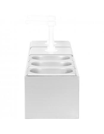 Commercial Twin 2 x 2.5 litre Pump Dispenser and 3x1.1 litre pans |  NHGN164B