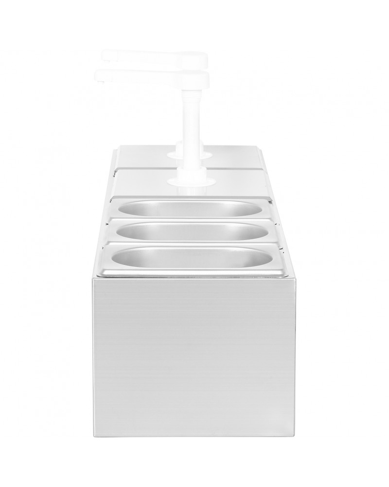 Commercial Twin 2 x 2.5 litre Pump Dispenser and 3x1.1 litre pans |  NHGN164B