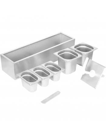 Commercial Twin 2 x 2.5 litre Pump Dispenser and 3x1.1 litre pans |  NHGN164B