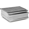 Professional Stainless steel Charcoal Grill with Firebrick & Ash drawer 800x730x290mm | TurcoBazaar OCK010K