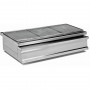 Professional Stainless steel Charcoal Grill with Firebrick & Ash drawer 1200x730x290mm | TurcoBazaar OCK020K