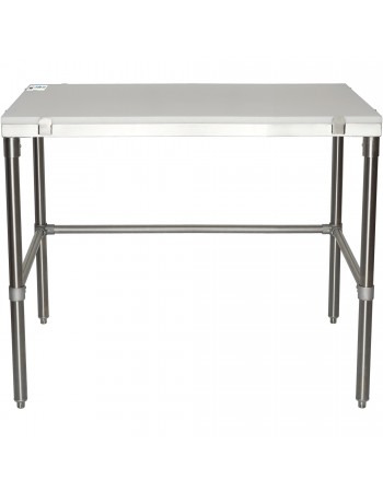 Professional Solid Stainless Steel Poly Top Work Table 1200x600x900mm | TurcoBazaar PSWT600X1200OB