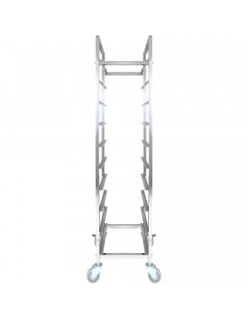 10 tier Rack/Tray/Pan Trolley for width 240-335 mm Stainless Steel | TurcoBazaar PT10