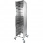 10 tier Rack/Tray/Pan Trolley for width 222–354mm Covered sides Stainless Steel | TurcoBazaar PT10P
