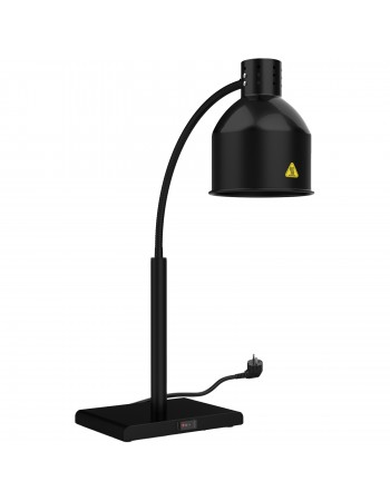 Single Head Freestanding Flexible Warming Lamp Infrared Food Warmer 268×203×664mm Black Finish | TurcoBazaar PW2SH