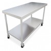 Stainless Steel Work Table with Castors – 1200×600×850 mm| TurcoBazaar QNH1504