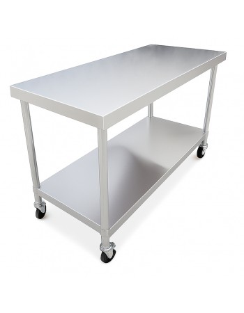 Stainless Steel Work Table with Castors – 1000×600×850 mm| TurcoBazaar QNH1502