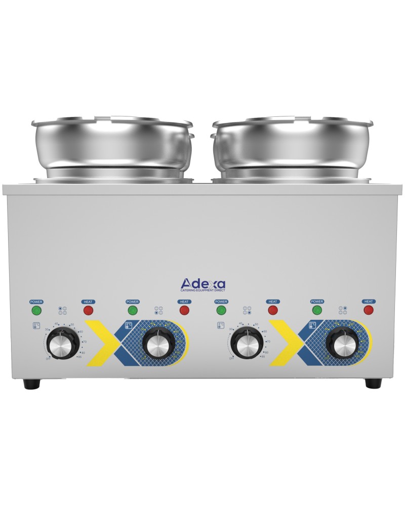 Commercial Electric Bain Marie Countertop Food Warmer 4 × 6.5L Pots 525×583×365mm | TurcoBazaar RBM7Q Commercial Electric Bain Marie Countertop Food Warmer 4 × 6.5L Pots 525×583×365mm | TurcoBazaar RBM7Q