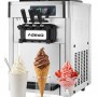 Commercial Countertop Soft Ice Cream Machine 16–22L/h 2100W 3 Flavour Twin Hopper 540×750×850mm | TurcoBazaar RC168G
