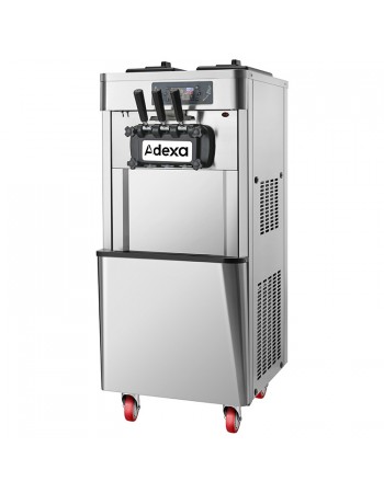 Commercial Floor Standing Soft Ice Cream Machine 16–22L/h 2100W 3 Flavour Twin Hopper 540×750×1320mm | TurcoBazaar RC188G