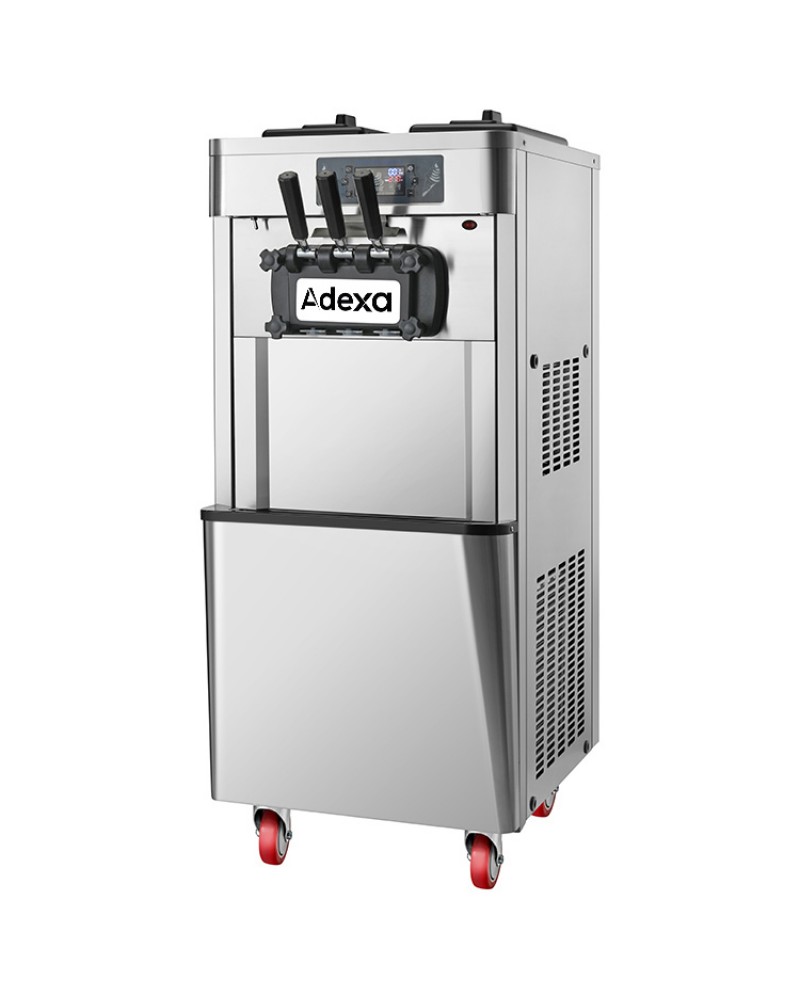 Commercial Floor Standing Soft Ice Cream Machine 16–22L/h 2100W 3 Flavour Twin Hopper 540×750×1320mm | TurcoBazaar RC188G Commercial Floor Standing Soft Ice Cream Machine 16–22L/h 2100W 3 Flavour Twin Hopper 540×750×1320mm | TurcoBazaar RC188G