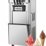 Commercial Floor Standing Soft Ice Cream Machine 16–22L/h 2100W 3 Flavour Twin Hopper 540×750×1320mm | TurcoBazaar RC188G