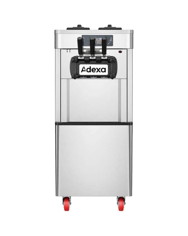 Commercial Floor Standing Soft Ice Cream Machine 16–22L/h 2100W 3 Flavour Twin Hopper 540×750×1320mm | TurcoBazaar RC188G Commercial Floor Standing Soft Ice Cream Machine 16–22L/h 2100W 3 Flavour Twin Hopper 540×750×1320mm | TurcoBazaar RC188G