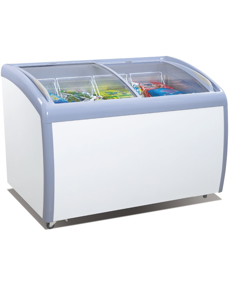 Commercial Display Chest freezer Curved sliding glass lid 330 litres | TurcoBazaar RI460A Commercial Display Chest freezer Curved sliding glass lid 330 litres | TurcoBazaar RI460A