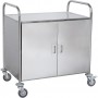 Commercial Serving/Service/Clearing Trolley with Cabinet & Doors Stainless steel 3 tier 860x540x940mm | TurcoBazaar RST3AD