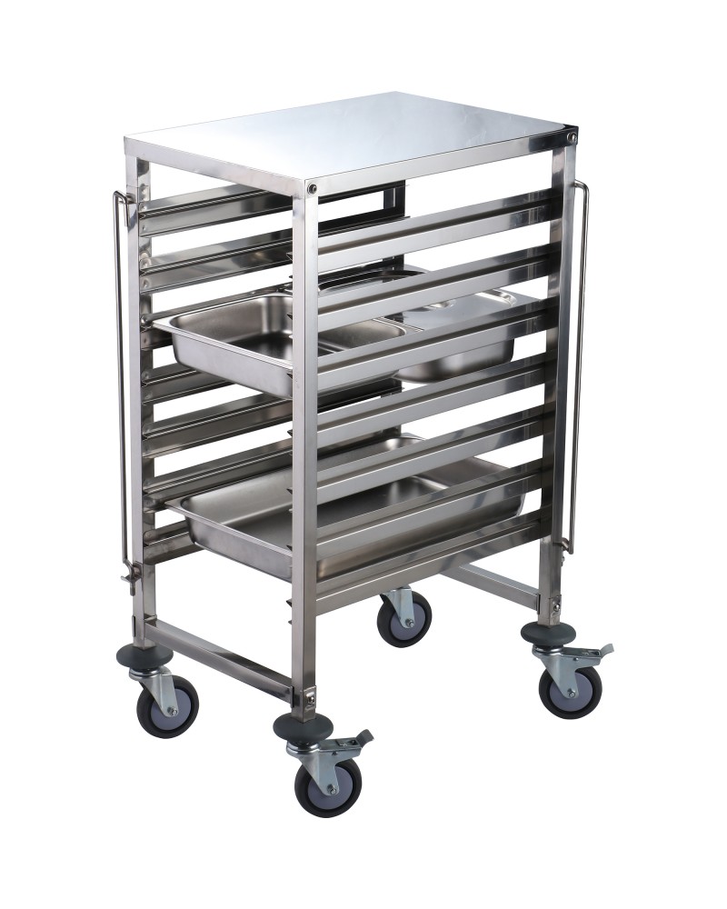 Rack/Tray/Pan Trolley Stainless Steel Gastronorm GN1/1 6 Tier with Top Shelf | TurcoBazaar RT1106T Rack/Tray/Pan Trolley Stainless Steel Gastronorm GN1/1 6 Tier with Top Shelf | TurcoBazaar RT1106T