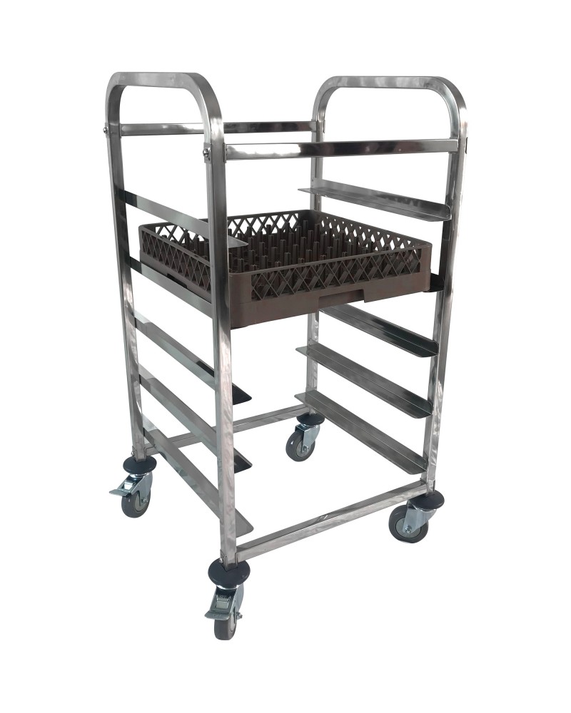 Commercial Dishwasher Basket Trolley Stainless steel 5 levels 550x510x1000mm | TurcoBazaar RT5505