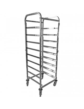 Commercial Dishwasher Basket Trolley Stainless steel 9 levels 550x510x1700mm | TurcoBazaar RT5509
