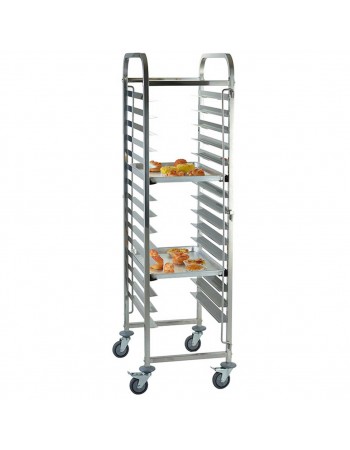 Rack/Tray/Pan Trolley Stainless steel for 660x460mm sheet pan 15 tier | TurcoBazaar RT7515