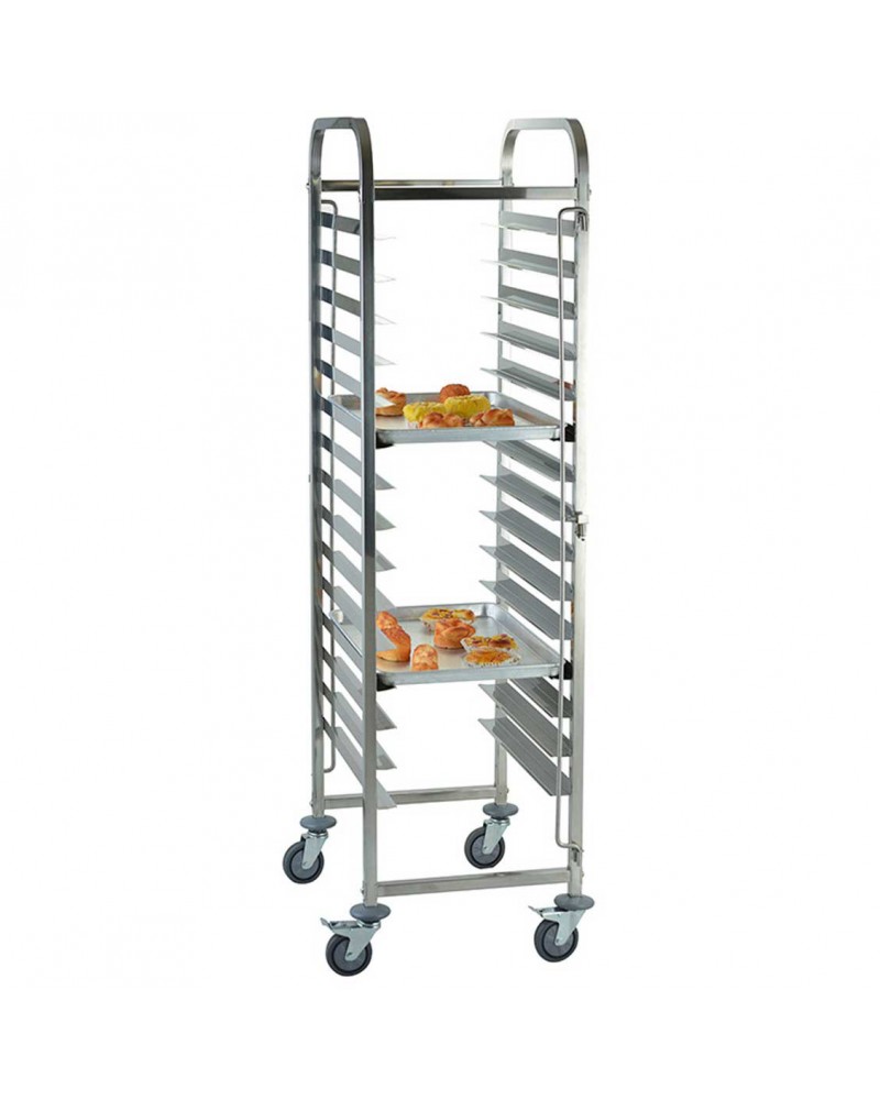 Rack/Tray/Pan Trolley Stainless steel for 660x460mm sheet pan 15 tier | TurcoBazaar RT7515
