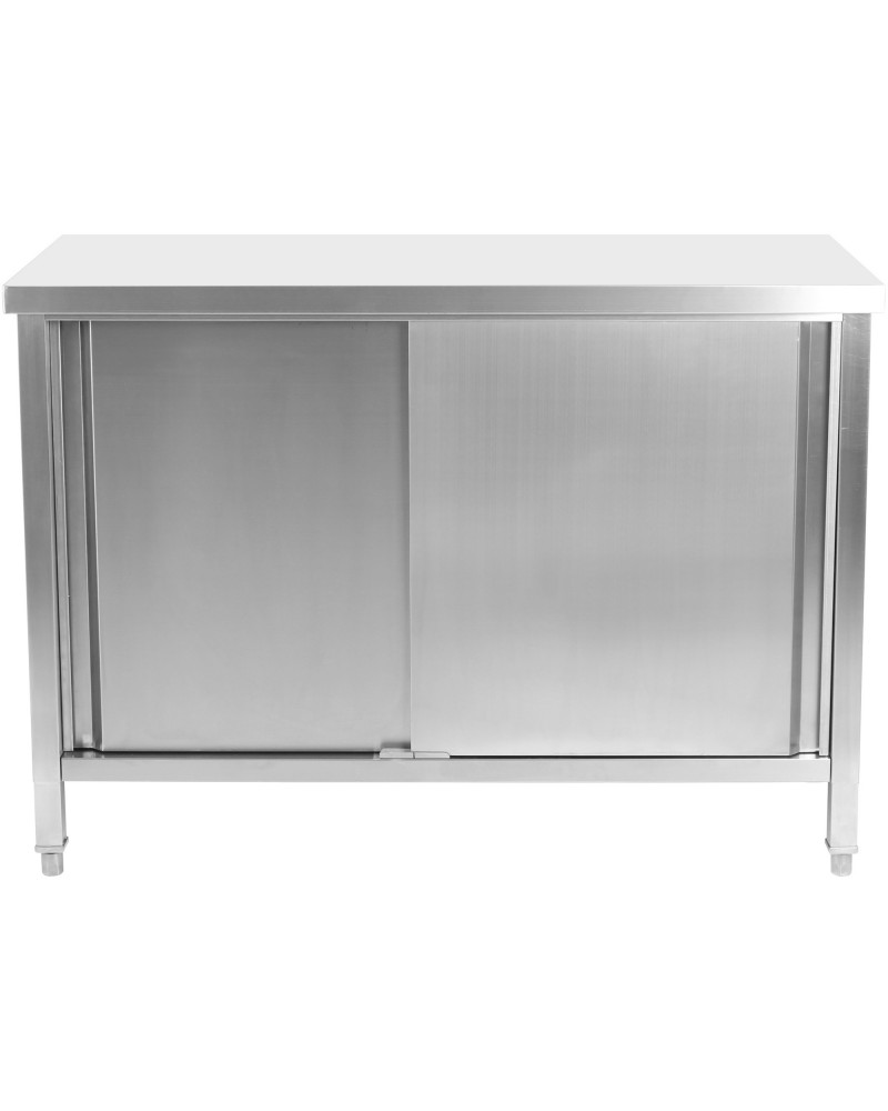 Commercial Worktop Floor Cupboard Sliding doors Stainless steel 2000x700x850mm | TurcoBazaar VTC207SL