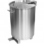 Professional Stainless Steel Pedal Waste Bin With Lid & Wheels 100 Litres | TurcoBazaar SDCP95