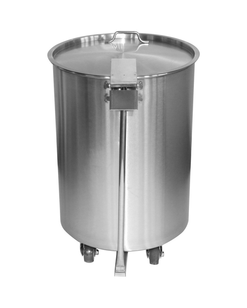 Professional Stainless Steel Pedal Waste Bin With Lid & Wheels 55 Litres | TurcoBazaar SDCP55 Professional Stainless Steel Pedal Waste Bin With Lid & Wheels 55 Litres | TurcoBazaar SDCP55