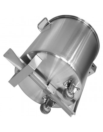 Professional Stainless Steel Pedal Waste Bin With Lid & Wheels 55 Litres | TurcoBazaar SDCP55 Professional Stainless Steel Pedal Waste Bin With Lid & Wheels 55 Litres | TurcoBazaar SDCP55