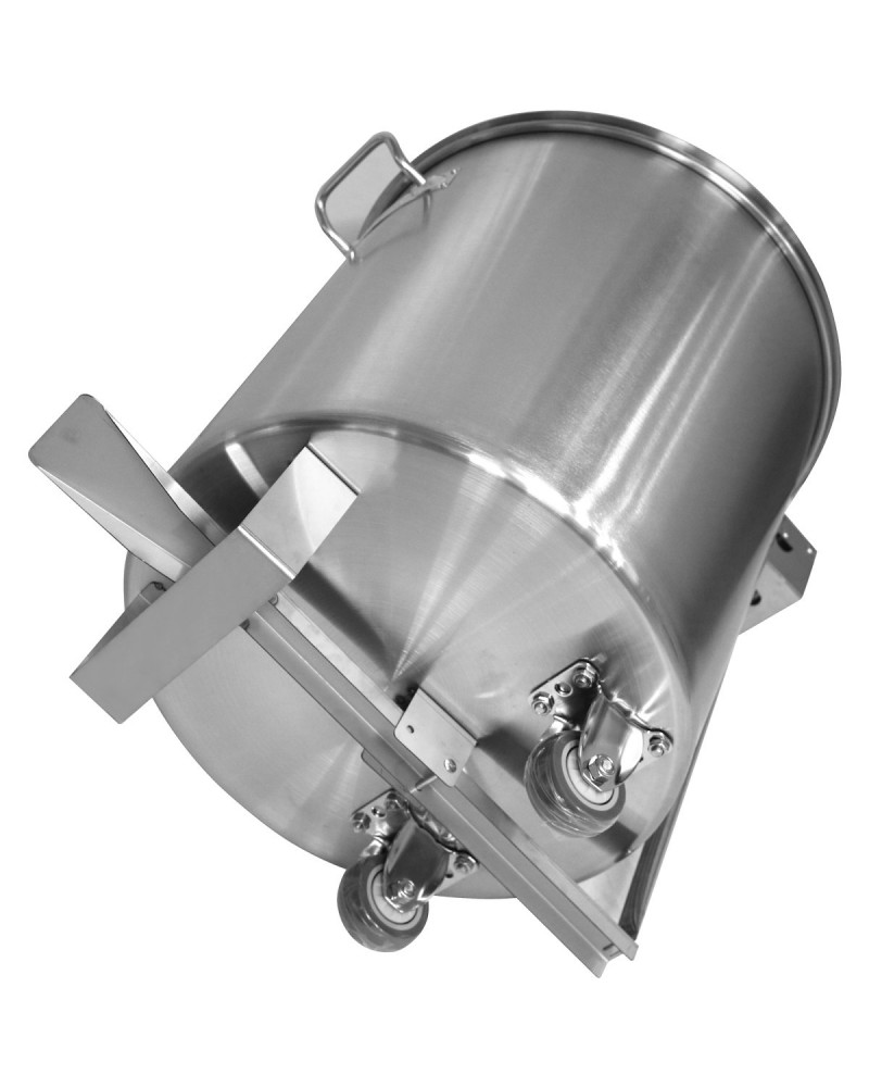 Professional Stainless Steel Pedal Waste Bin With Lid & Wheels 55 Litres | TurcoBazaar SDCP55 Professional Stainless Steel Pedal Waste Bin With Lid & Wheels 55 Litres | TurcoBazaar SDCP55