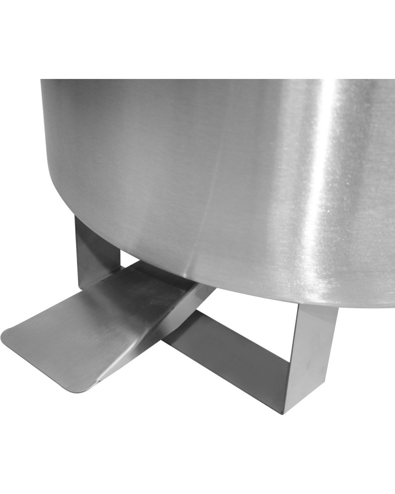 Professional Stainless Steel Pedal Waste Bin With Lid & Wheels 55 Litres | TurcoBazaar SDCP55 Professional Stainless Steel Pedal Waste Bin With Lid & Wheels 55 Litres | TurcoBazaar SDCP55