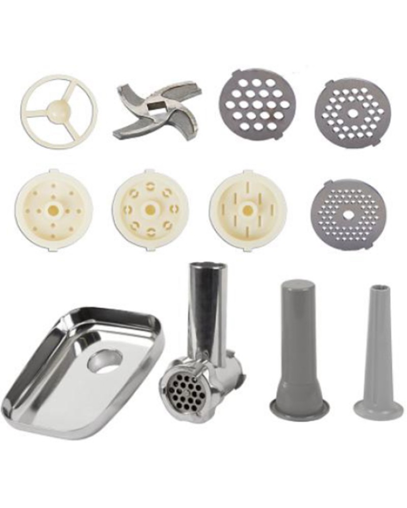 Professional Countertop Planetary mixer 10 litres with Meat grinder & Sausage & Pasta maker 1.5kW Stainless steel | TurcoBazaar SM2088G