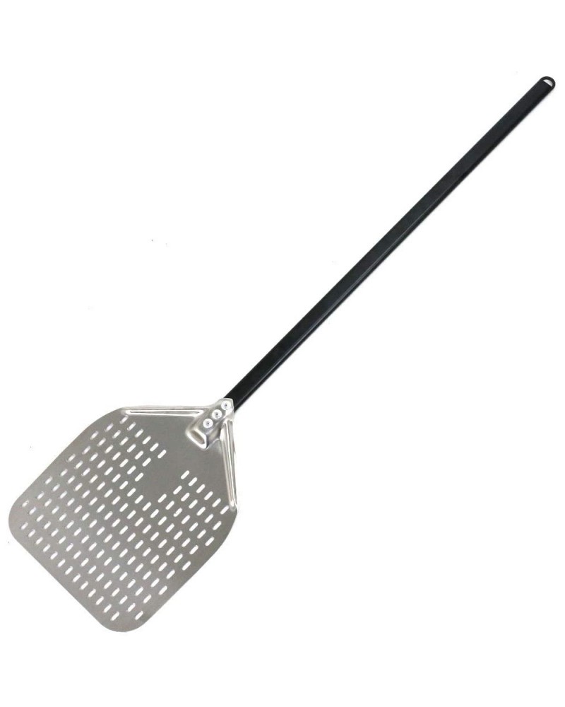 Pizza Peel 12'' square Perforated Metal handle Length 140cm | TurcoBazaar SPP14012S