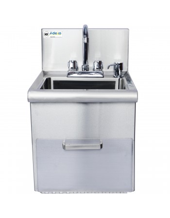 Hand Wash Sink with Faucet & Soap dispenser & Paper towel dispenser Back splash Stainless steel | TurcoBazaar SSHWS1614 Hand Wash Sink with Faucet & Soap dispenser & Paper towel dispenser Back splash Stainless steel | TurcoBazaar SSHWS1614