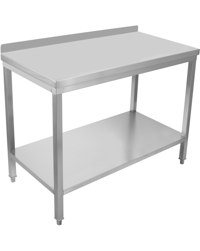Professional Stainless Steel Work Table with Undershelf & 5cm Upstand 800x700x950mm | TurcoBazaar SWT7080B