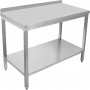 Professional Stainless Steel Work Table with Undershelf & 5cm Upstand 600x700x950mm | TurcoBazaar SWT7060B