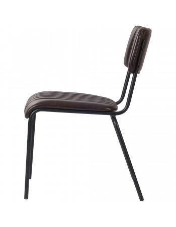Modern Bistro Dining Chair Dining Chair with PU Leather Seat Dark Brown 460x565x795mm | TurcoBazaar TGS006 Modern Bistro Dining Chair Dining Chair with PU Leather Seat Dark Brown 460x565x795mm | TurcoBazaar TGS006