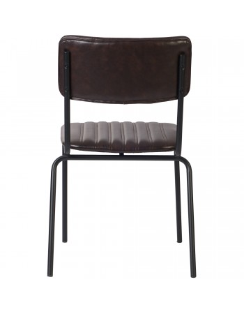 Modern Bistro Dining Chair Dining Chair with PU Leather Seat Dark Brown 460x565x795mm | TurcoBazaar TGS006 Modern Bistro Dining Chair Dining Chair with PU Leather Seat Dark Brown 460x565x795mm | TurcoBazaar TGS006
