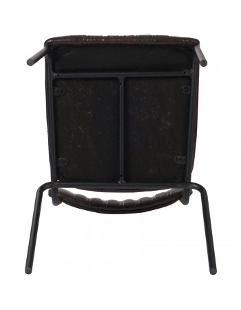 Modern Bistro Dining Chair Dining Chair with PU Leather Seat Dark Brown 460x565x795mm | TurcoBazaar TGS006 Modern Bistro Dining Chair Dining Chair with PU Leather Seat Dark Brown 460x565x795mm | TurcoBazaar TGS006