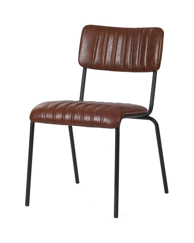 Modern Bistro Dining Chair Dining Chair with PU Leather Seat Light Brown 460x565x795mm | TurcoBazaar TGS008 Modern Bistro Dining Chair Dining Chair with PU Leather Seat Light Brown 460x565x795mm | TurcoBazaar TGS008