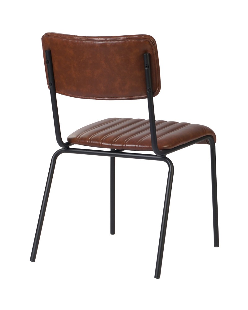 Modern Bistro Dining Chair Dining Chair with PU Leather Seat Light Brown 460x565x795mm | TurcoBazaar TGS008 Modern Bistro Dining Chair Dining Chair with PU Leather Seat Light Brown 460x565x795mm | TurcoBazaar TGS008