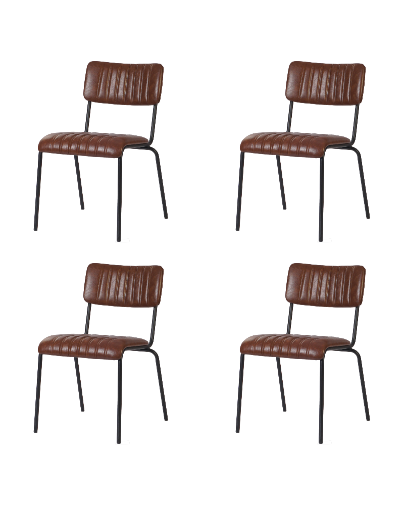 Modern Bistro Dining Chair Dining Chair with PU Leather Seat Light Brown 460x565x795mm | TurcoBazaar TGS008 Modern Bistro Dining Chair Dining Chair with PU Leather Seat Light Brown 460x565x795mm | TurcoBazaar TGS008