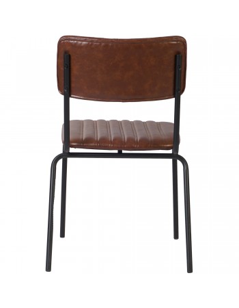 Modern Bistro Dining Chair Dining Chair with PU Leather Seat Light Brown 460x565x795mm | TurcoBazaar TGS008 Modern Bistro Dining Chair Dining Chair with PU Leather Seat Light Brown 460x565x795mm | TurcoBazaar TGS008