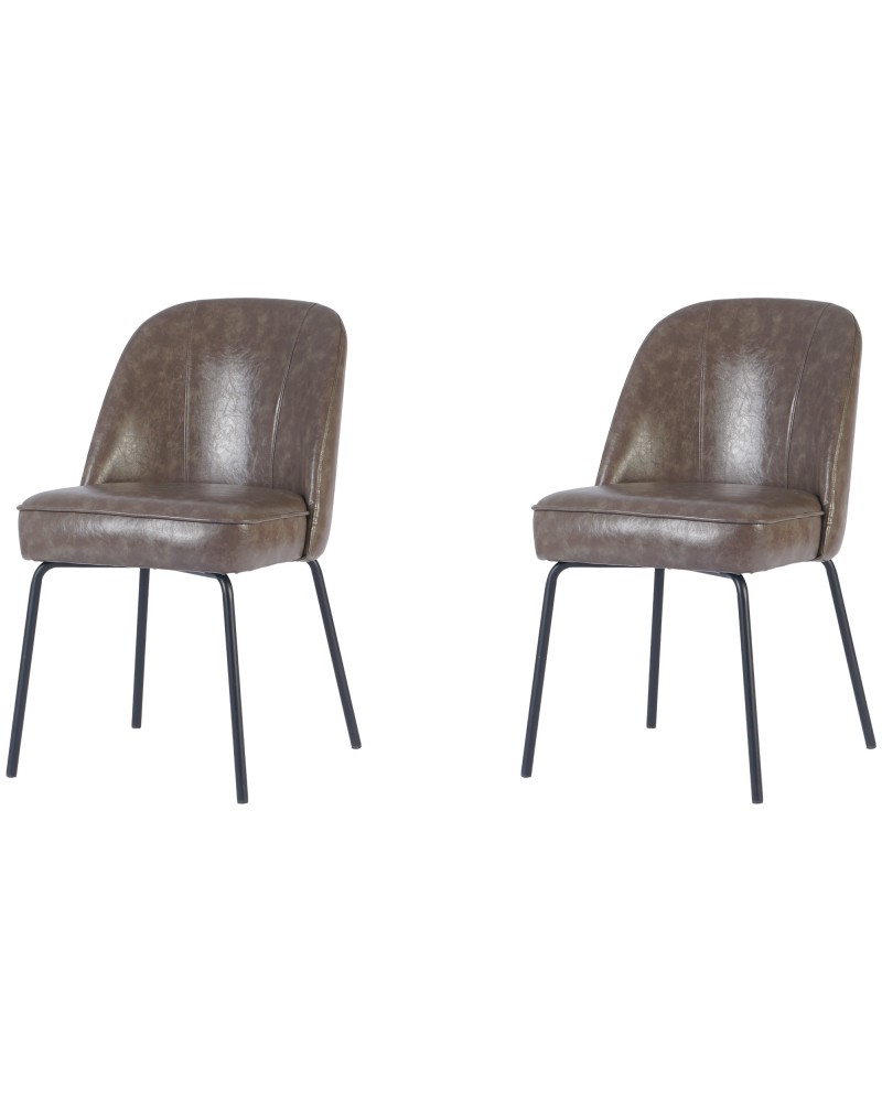 Taupe Upholstered Dining Chair with Black Metal Frame 490×600×830mm | TurcoBazaar TJG201 Taupe Upholstered Dining Chair with Black Metal Frame 490×600×830mm | TurcoBazaar TJG201