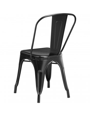 Bistro Dining Chair Steel Black Indoors | TurcoBazaar HYX5031 Bistro Dining Chair Steel Black Indoors | TurcoBazaar HYX5031