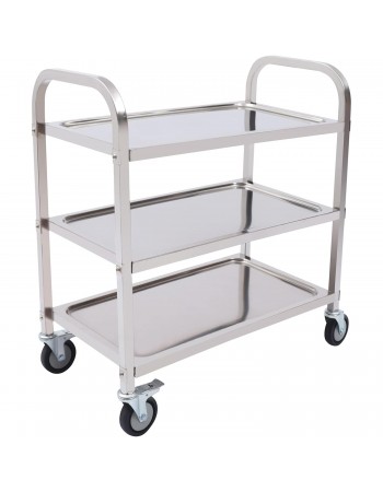Commercial Serving/Service/Clearing Trolley Stainless steel 3 tier 750x400x835mm | TurcoBazaar 19013 Commercial Serving/Service/Clearing Trolley Stainless steel 3 tier 750x400x835mm | TurcoBazaar 19013