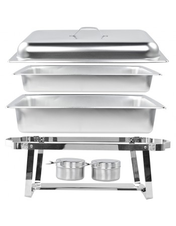 Chafing Dish GN1/1 Stainless steel 9 litres | TurcoBazaar VICCDSV9A1