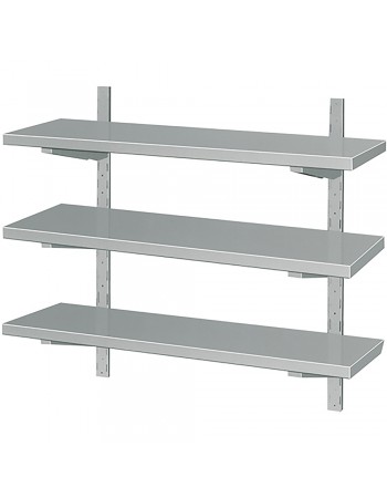 Adjustable Height Wall shelf 3 levels 2000x300mm Stainless steel | TurcoBazaar VWS2033 Adjustable Height Wall shelf 3 levels 2000x300mm Stainless steel | TurcoBazaar VWS2033
