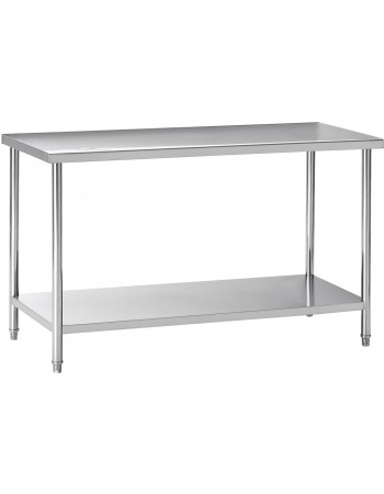 Professional Work table Stainless steel Undershelf 1600x600x900mm | TurcoBazaar W218E60160
