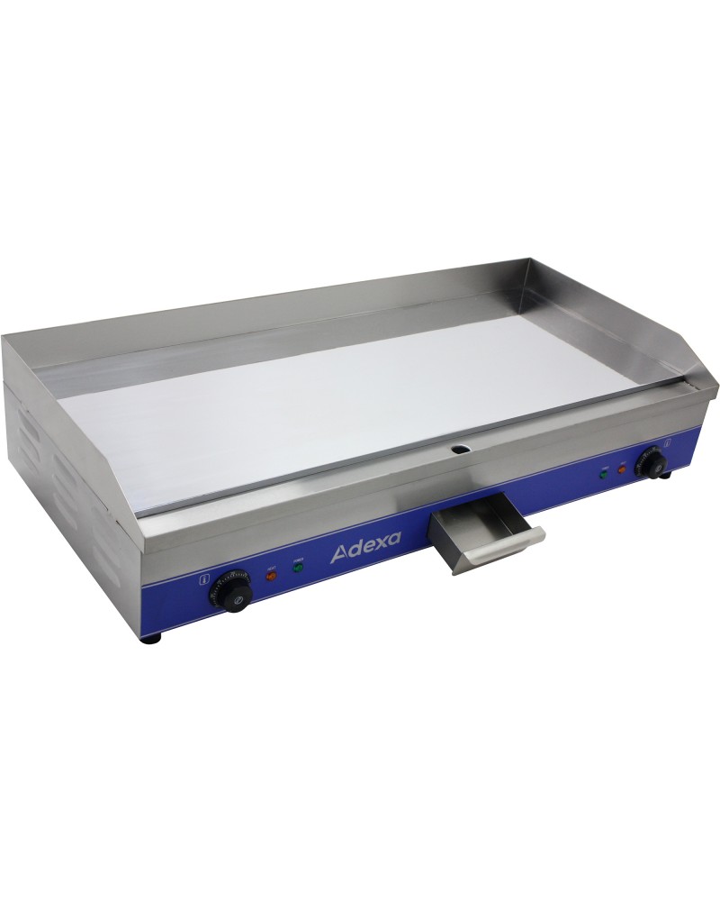 Commercial Electric Griddle Mirror Plate 2 zone 6kW Table top | TurcoBazaar WG1000SD