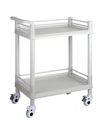 Professional 2 Tier Mobile Medical Trolley ABS 750x530x900mm | TurcoBazaar WH2LT7553 Professional 2 Tier Mobile Medical Trolley ABS 750x530x900mm | TurcoBazaar WH2LT7553